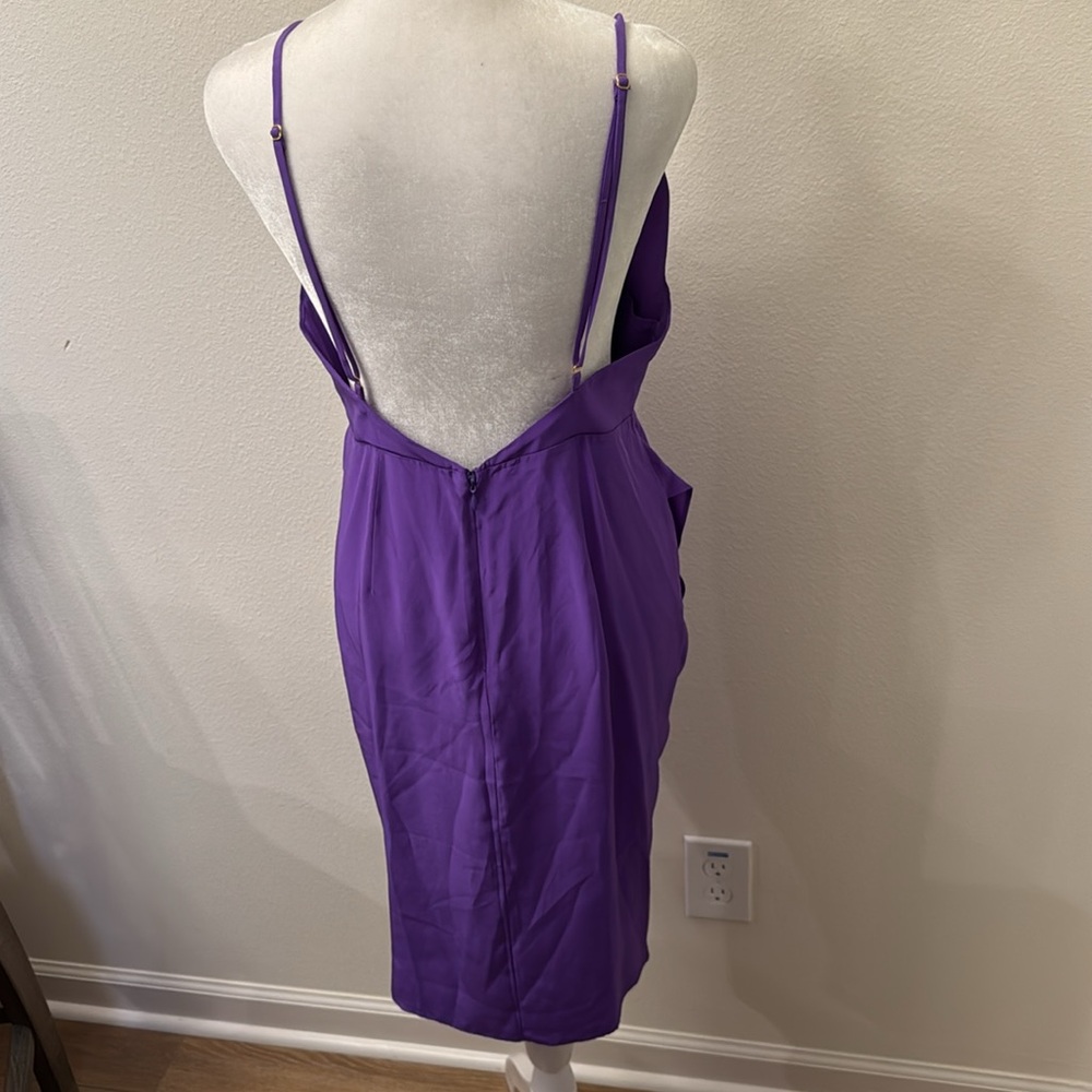Amanda Uprichard Purple Midi Dress - Picture 5 of 10